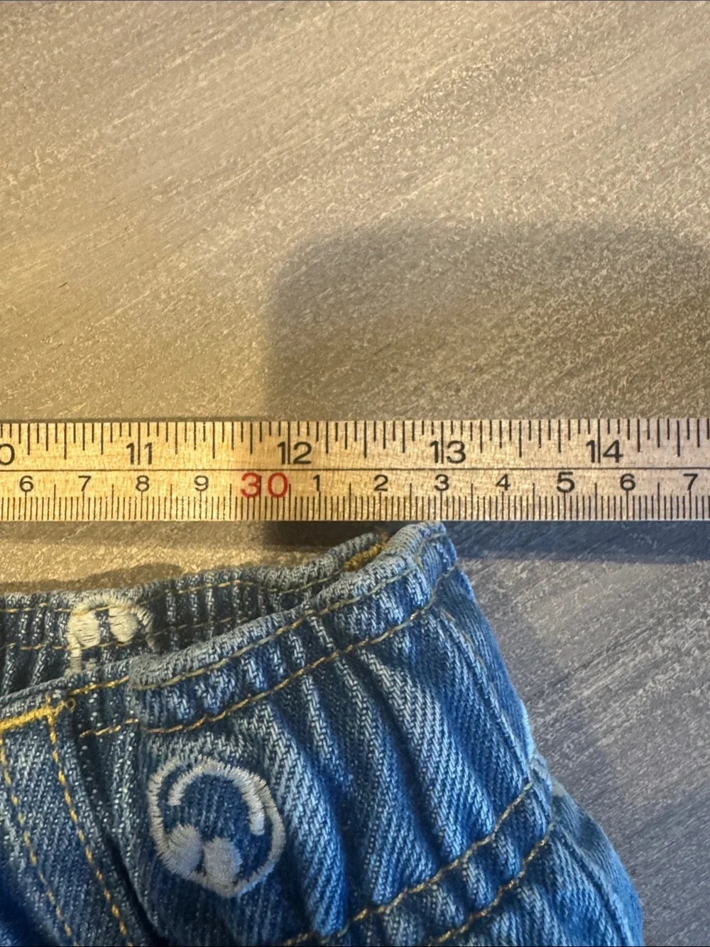 BDG Urban Outfitters Smiley Face Embroidered Denim Elastic Jogger Jeans Size M